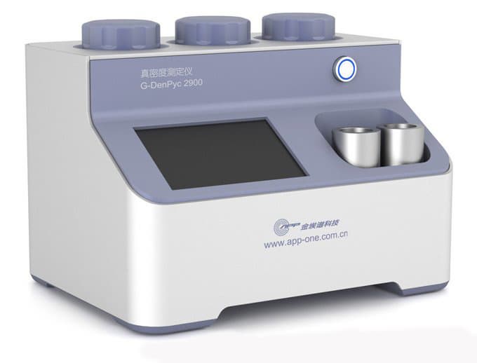 G_DenPyc 2900 gas pycnometer analyzer to test true density